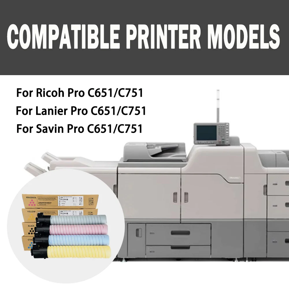 Weemay Remanufactured Printer Toner Cartridge for Ricoh Pro 751 651 C751 C651