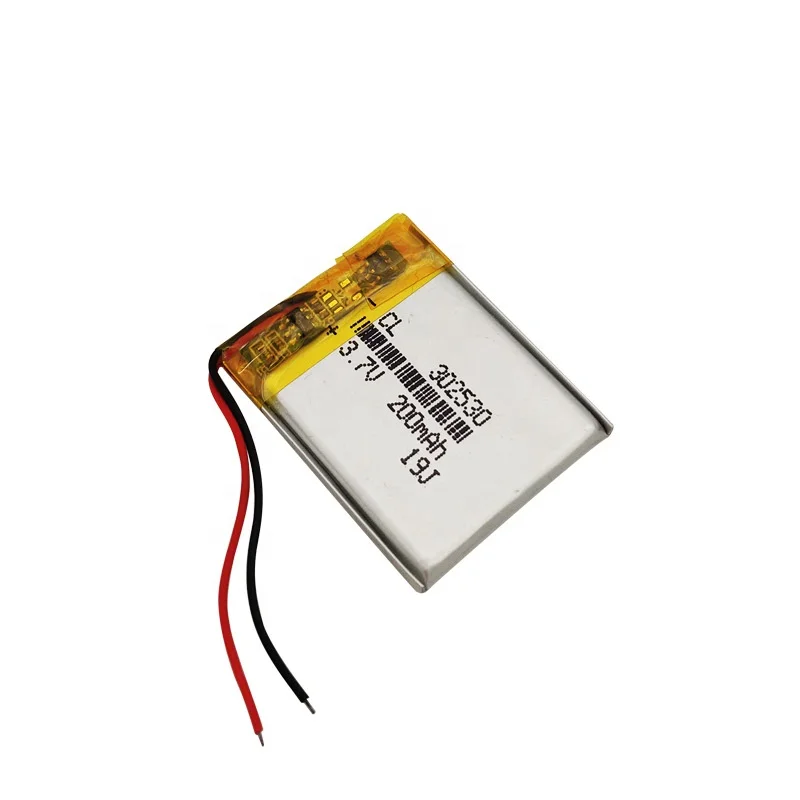 Rechargeable 302530 3.7V 180mAh 032530 Small Size Li Polymer Battery Pack with Pcm