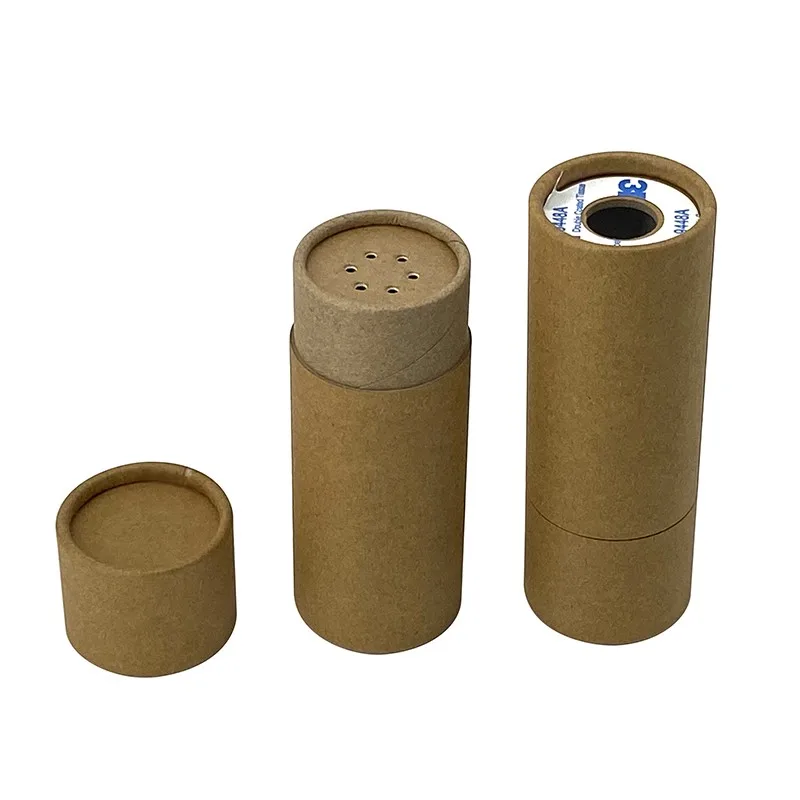 Пустая банка для пудры 10 г 20 г 50 г, косметические контейнеры с ситечком, контейнер для пудры из крафтовой бумаги с обратным наполнением, контейнер для пудры