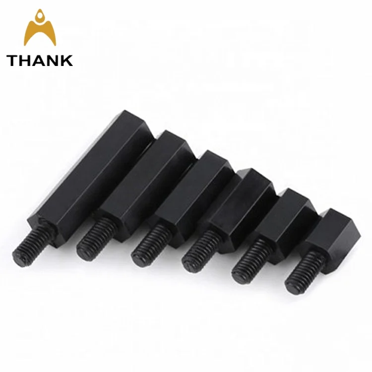 male female metric female hex threaded m4 12mm nylon standoff spacer