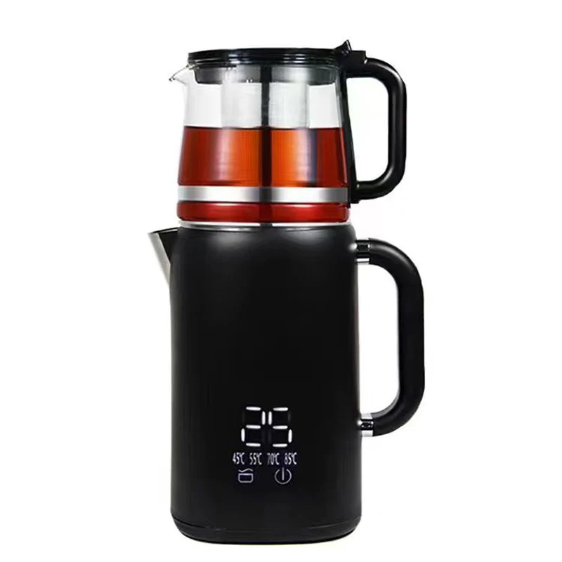 double layer Samovar 2in1 electric kettle combined Digital Temperature Control tea maker kettle 1.7L home kitchen appliance