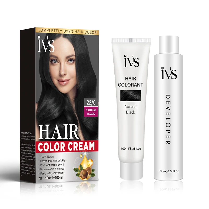 In Stock Wholesale Manufacturer Well-Known Brands Supply Bulk Hair Dye Color Grey Coverage Hair Color tinte De Cabello Doble