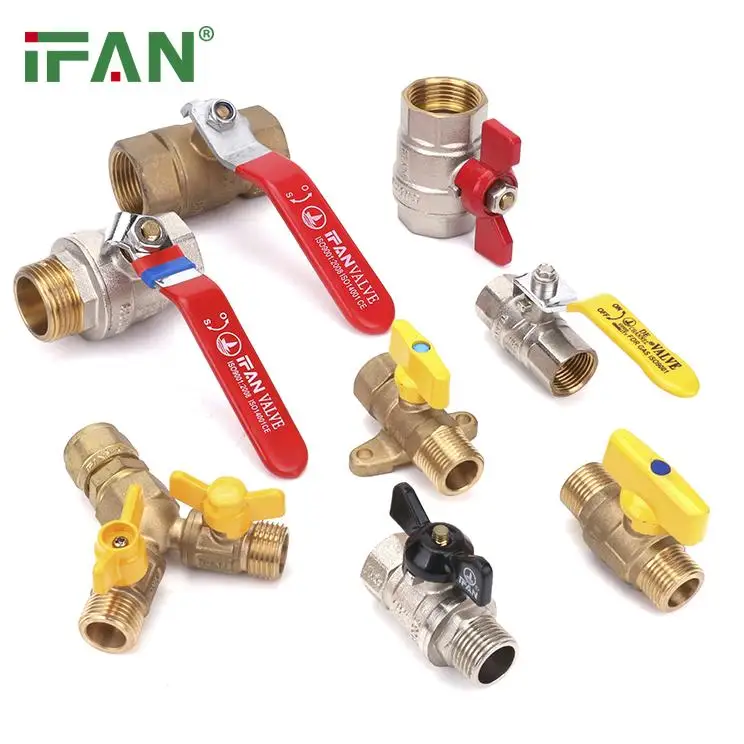 IFAN Factory Price Hot Selling Type Brass Ball Valve Double Union Ball Valve