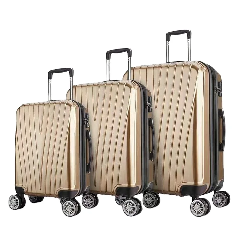 20/24/28 3 Piece Luggage Set Customize Travel Trolley Case Bag ABS Hardshell Lightweight Carry On Suitcase Luggage Factory Price