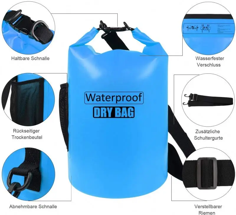 Custom fashion waterproof wet  dry bag beach swim bag