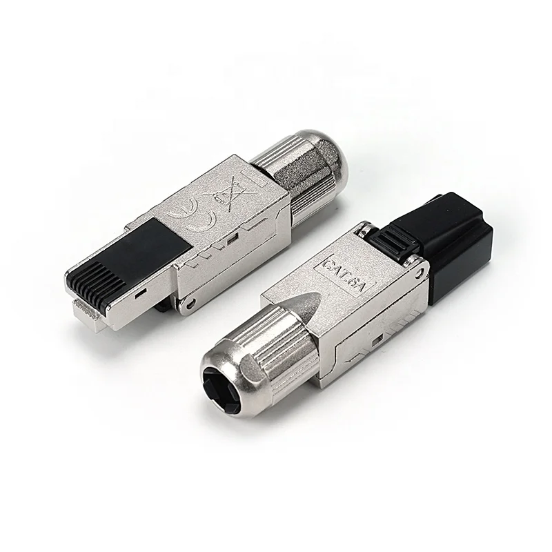 RJ45 Connector Toolless FTP CAT6A Modular Ethernet Plug