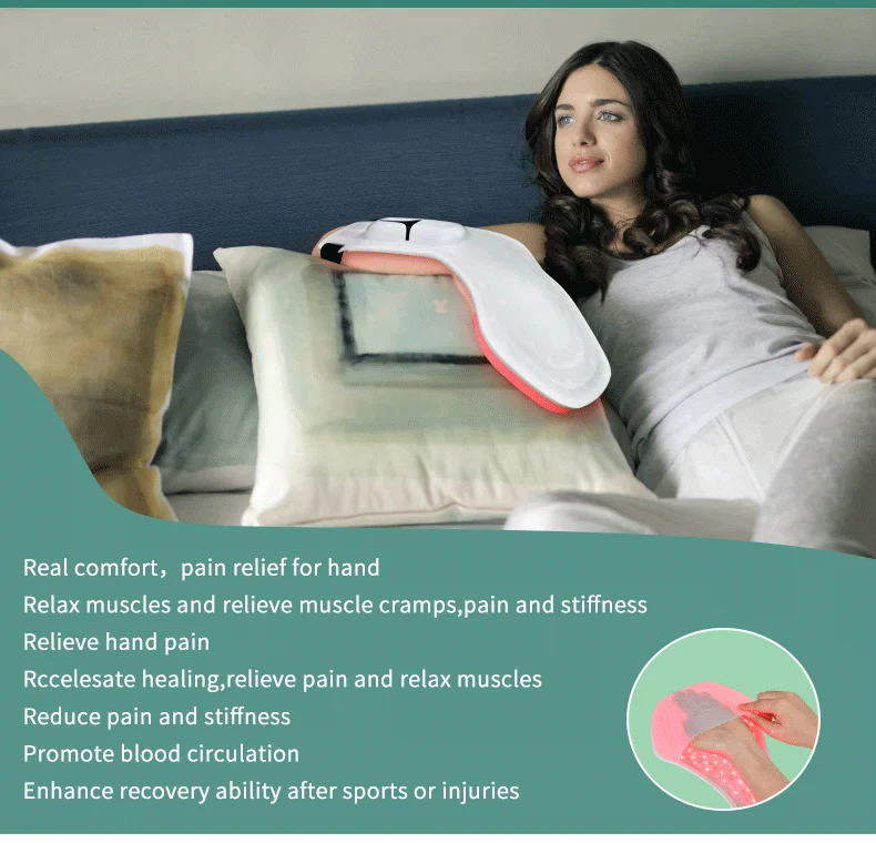 NEWEDERMO OEM Hot Sale Silicone LED Light Therapy PDT Hand Mask LED Face Mask Skin Care Device