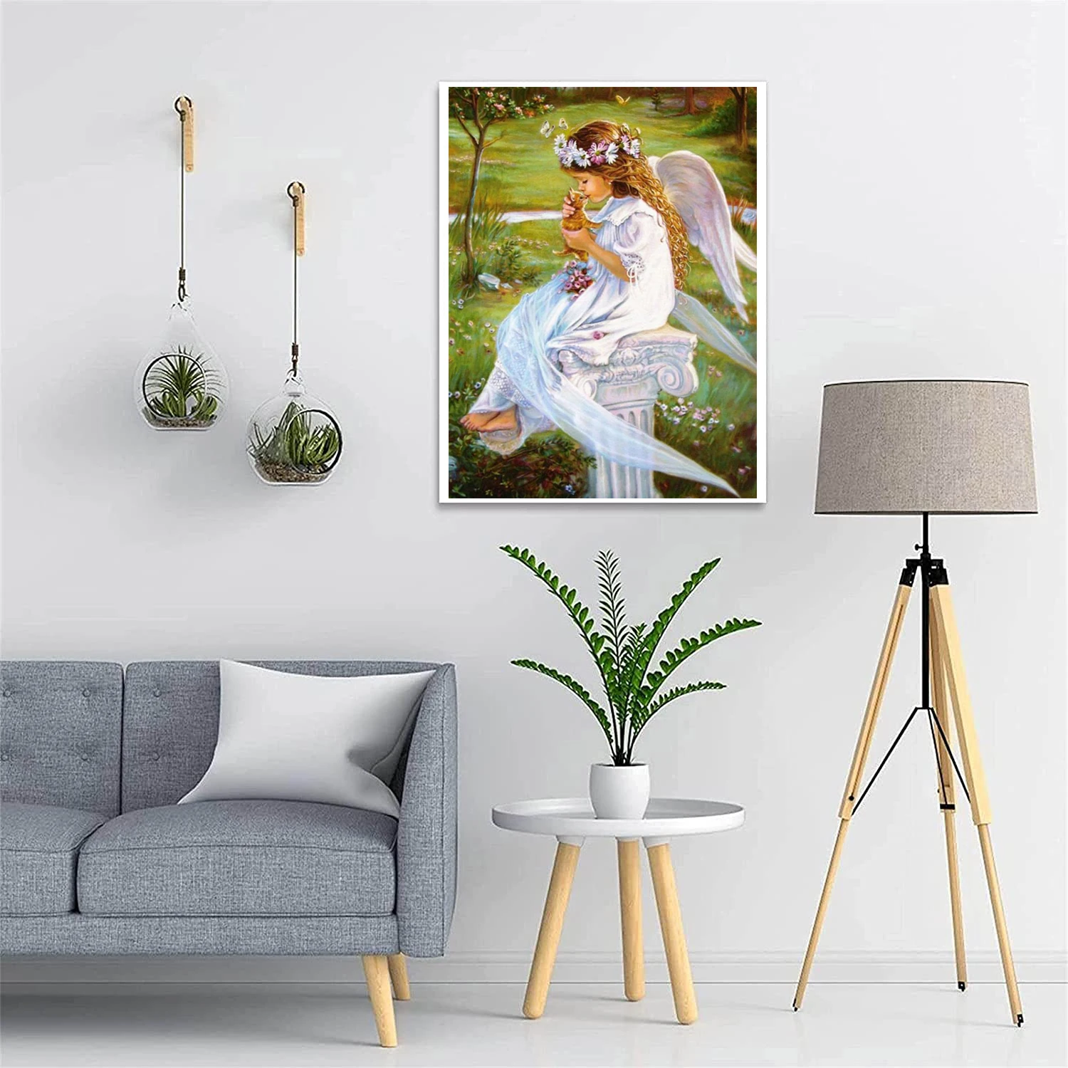 DIY Cross Stitch Embroidery kits Hobby Knitting Handicraft Promotions Angel Portrait Printed Canvas 11CT Cross Stitch kits OEM