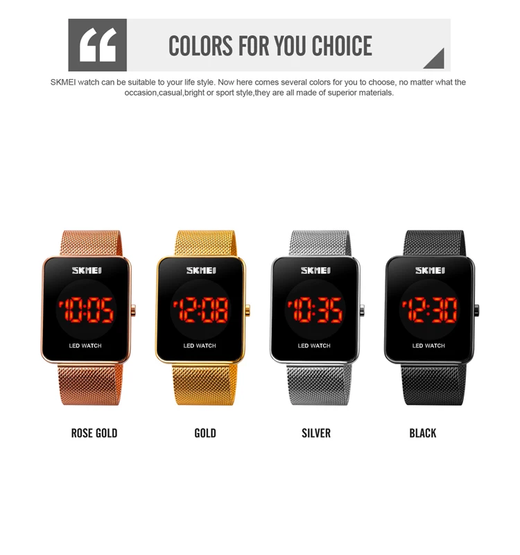 SKMEI 1900 trendy style fashion waterproof touch screen unisex sport led sports watch digital led watch