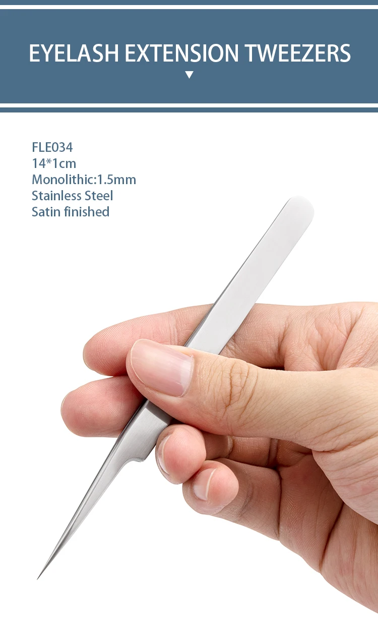 ELITER Hot In Stock Individual Classic 0.03 Volume Eyelash Extensions Tweezers Stainless Eyelash Tweezer Laah Tweezers