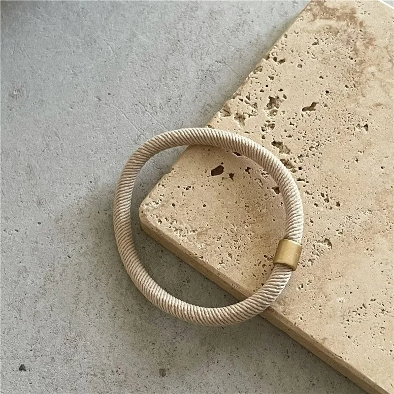 New high elastic headband female Korea simple hair elastic Joker durable ponytail headdress