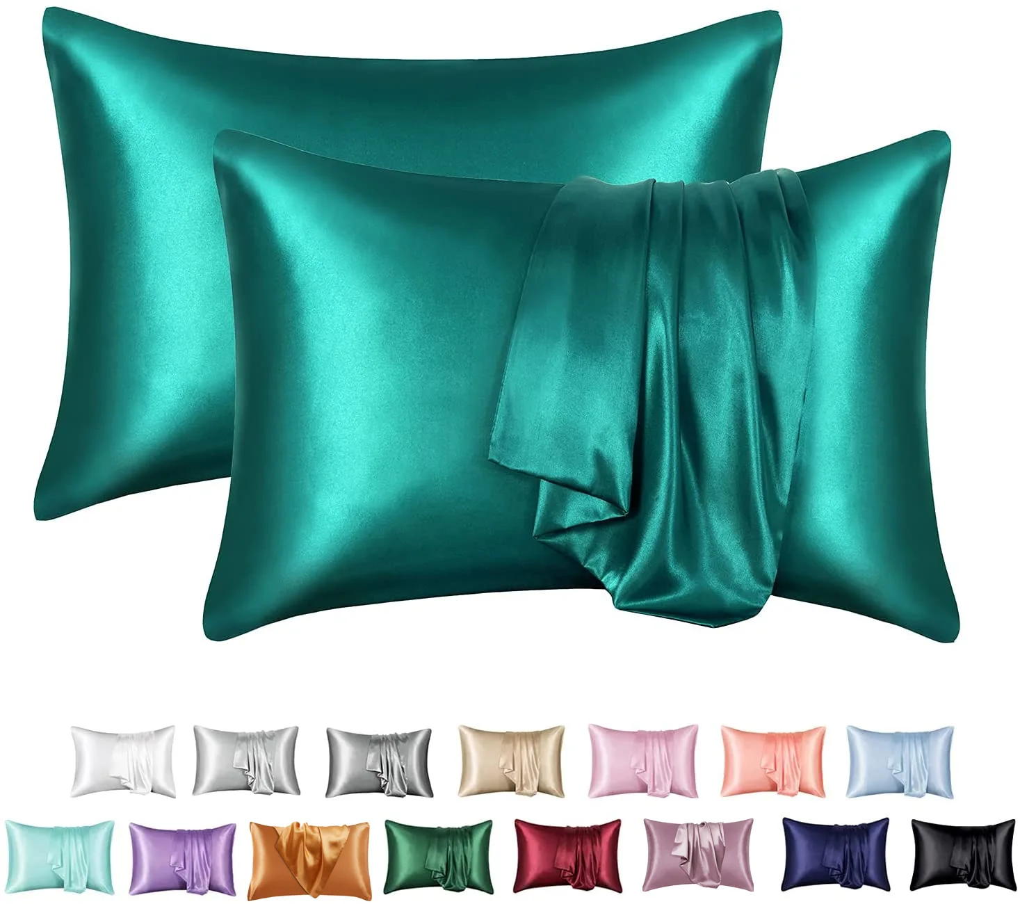 NANTEX Home Pillow Natural Luxury Silk Zipper Pillow Case Smooth Satin Silk Pillowcase