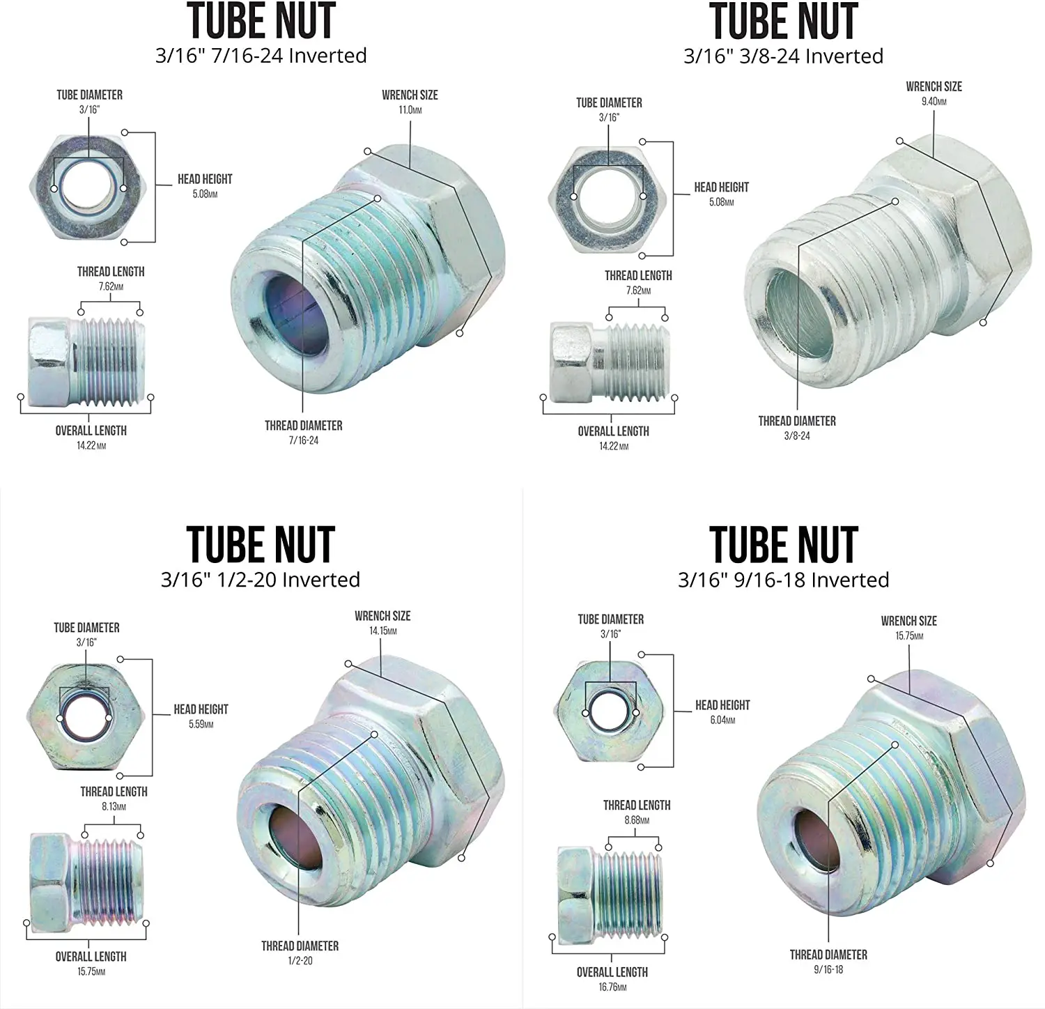 25 ft 3/16 True Copper-Nickel Alloy Non-Magnetic Brake Line Replacement Tubing Coil and Fitting Kit