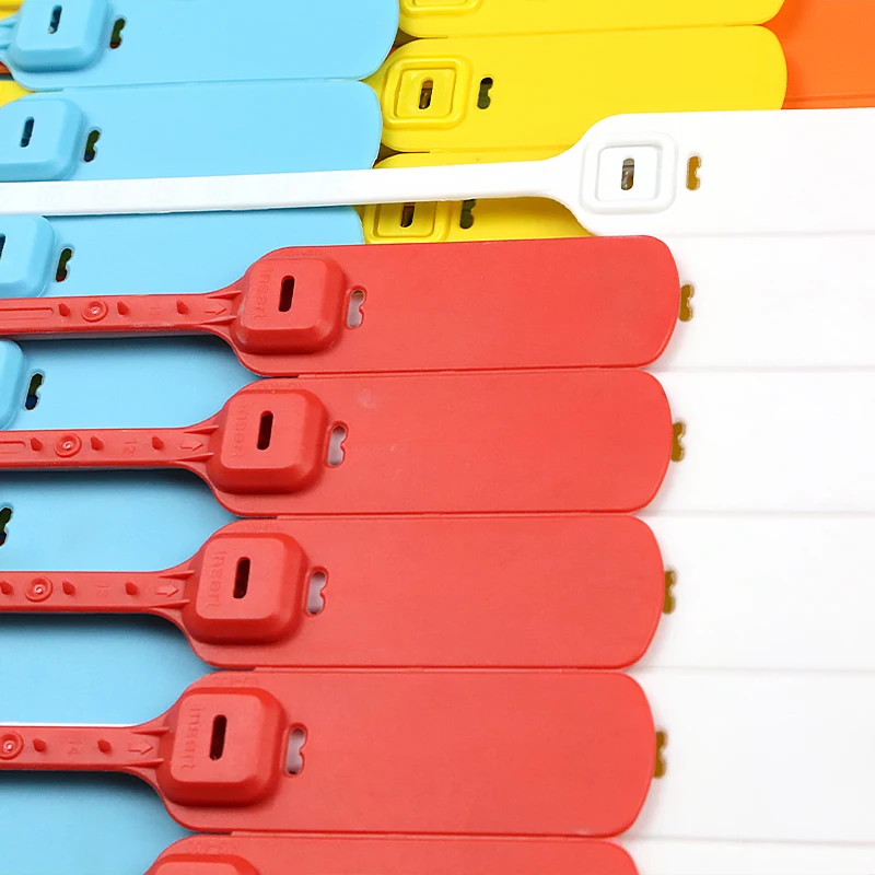 Plastic Truck-Trailer Seals Numbered Security Tags Safety Ties Pull-Tight Pad-Locks Cable Pull Ties-Straps