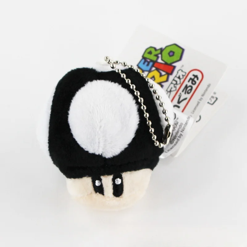 10 Colors Mushroom Plush Keychain SuperMario Plush Toys