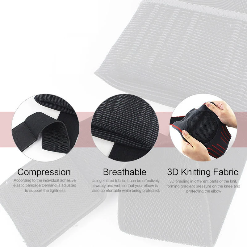 MKAS Sport Protection Tennis Elastic Baseball Elbow Pads Wraps Weightlifting Support Man Brace Customize Elbow Brace
