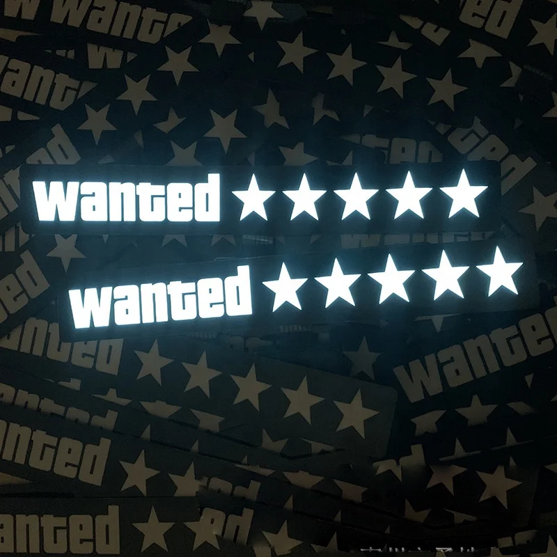 Automotive Rear Window Light Sign Light-up EL Car Sticker