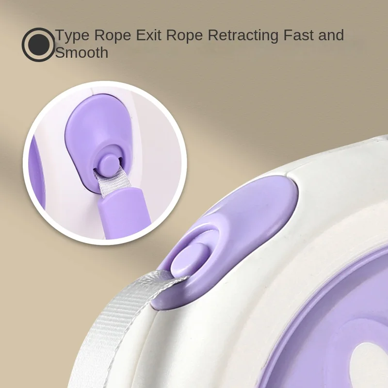 Factory Selling Custom Durable Sturdy Paw Printed Retractable Hand Free Dog Leash Pet Traction Belt Pet Accessories Dog Leash
