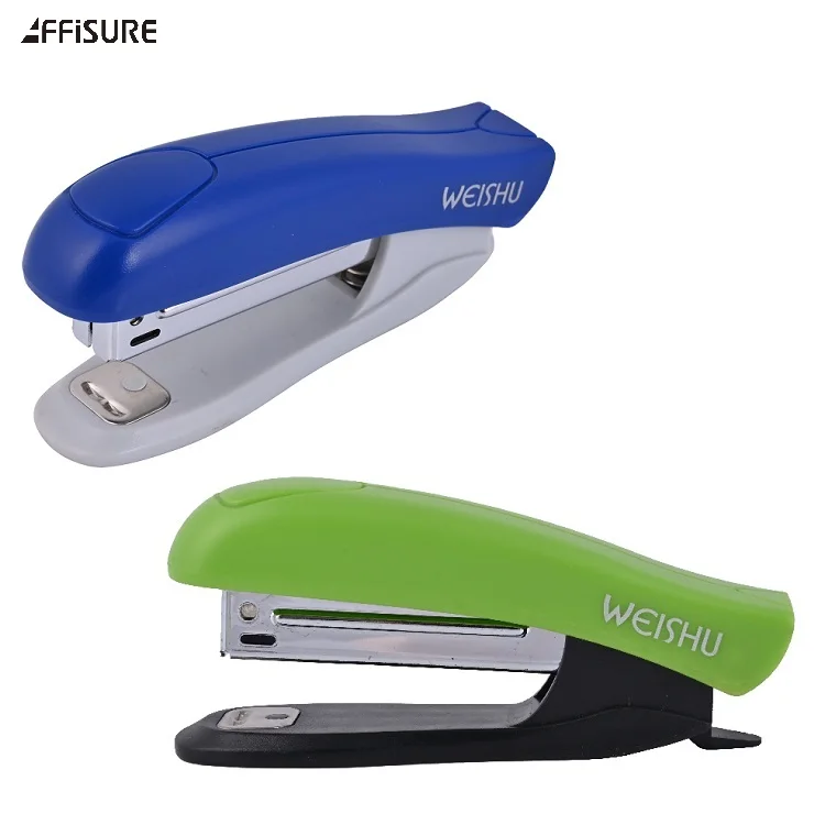 Низкая стоимость оптовая продажа школьные принадлежности небольшой мини качественная бумага степлер