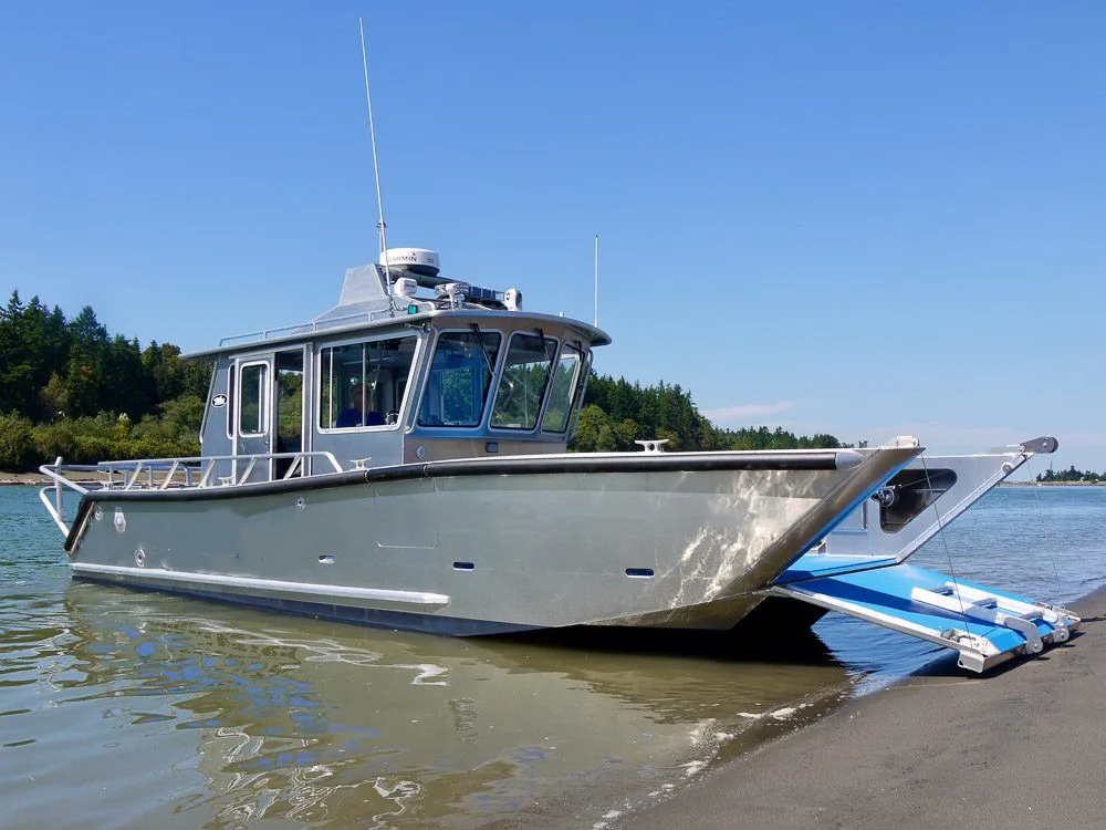 Kinocean Wholesale New Product Small Customized V Hull Full Weld Aluminum Landing Craft Boats Fishing Vessel