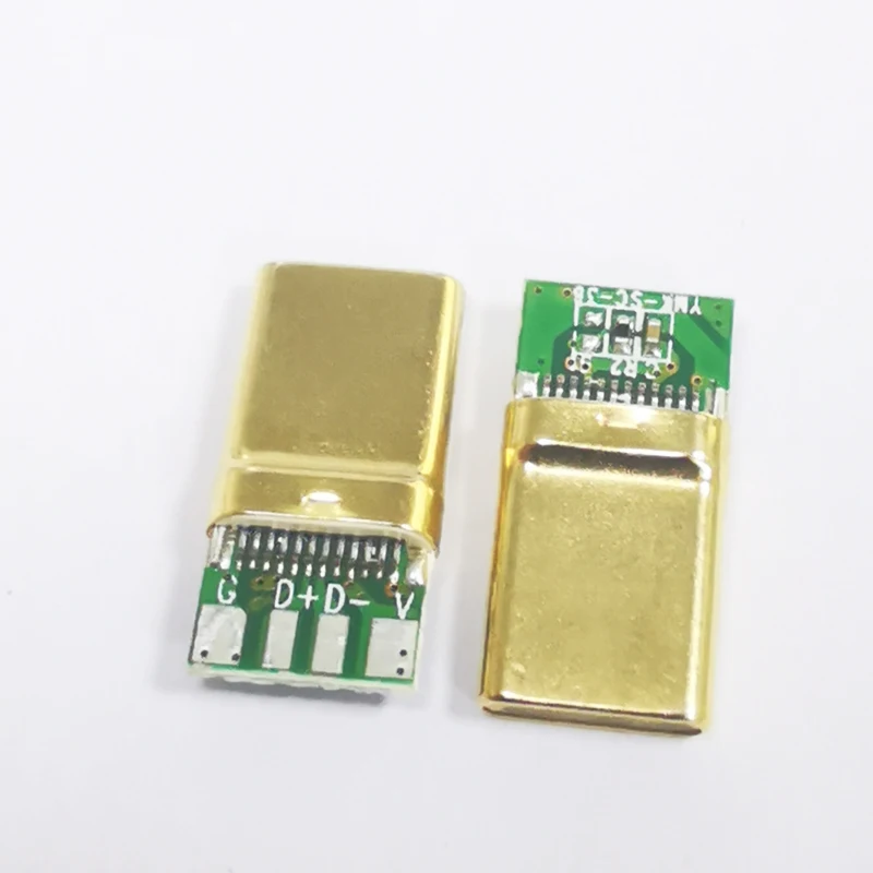 Male connector Type C USB 3.1, soldering, Type C