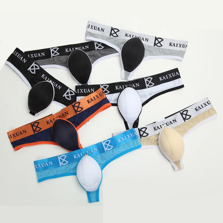 gay boys g string panties thong lingerie erotic penis protective Cup men underwear