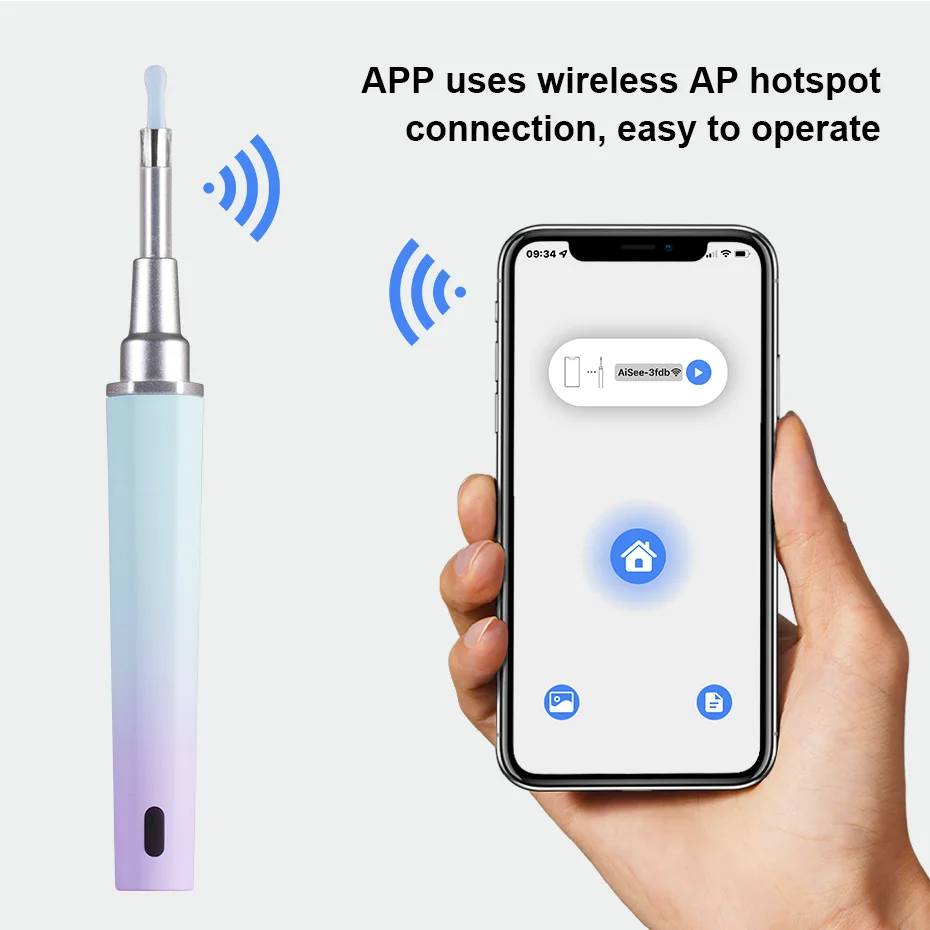 Newest WiFi Ear Cleaner Wax Removal Ears Endoscope Mini Camera Otoscope Visual Ear Sticks For Gift Visual Earwax Cleaner