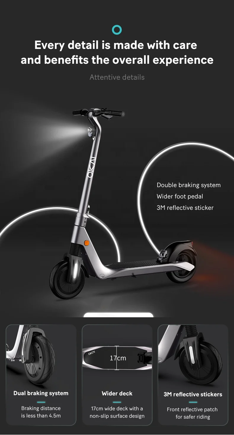2021 OKAI Max G ES500 US Warehouse DROPSHIP 36V 350W 25Km/h Off Road Electric Scooter