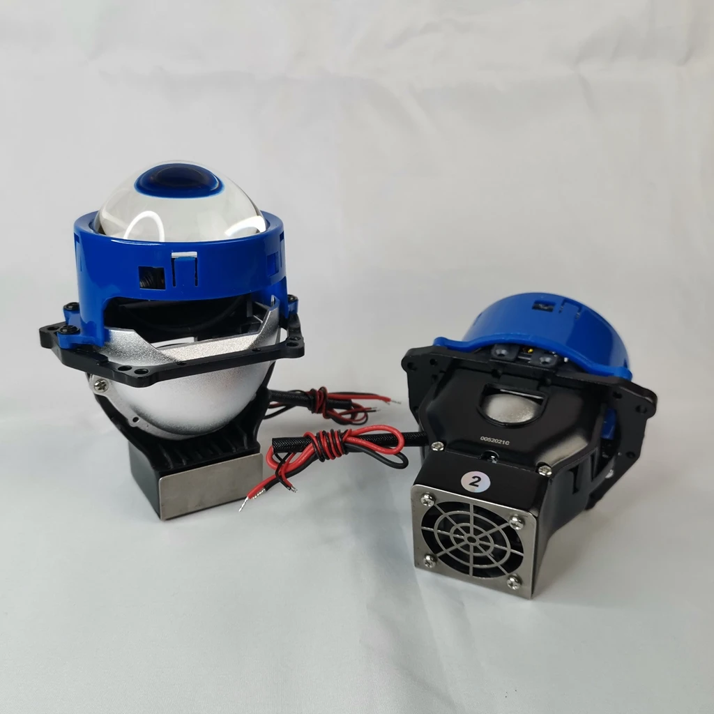 OKATUU Bi LED Headlight Car Projector Lens Headlamp 45W 6500K Retrofit Headlight For