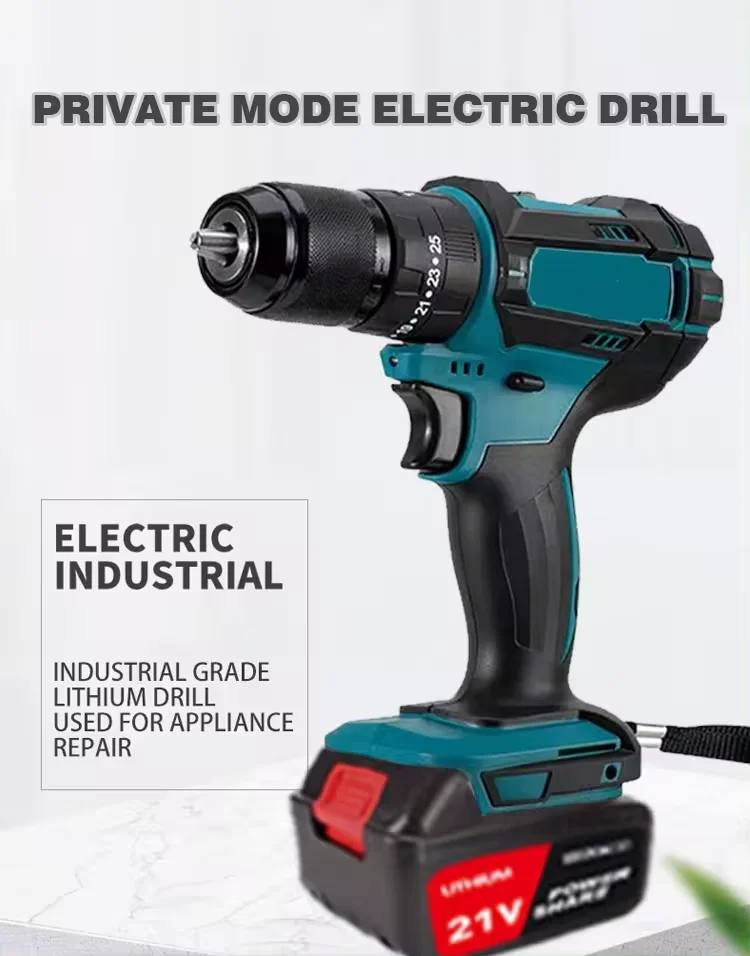 Wholesale High Efficiency Screw Driver Machine Hand Electric Power Drill Machine Tools Cordless Lithium Power Impact Drills