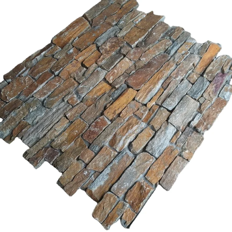 Natural cultural stone exterior wall design