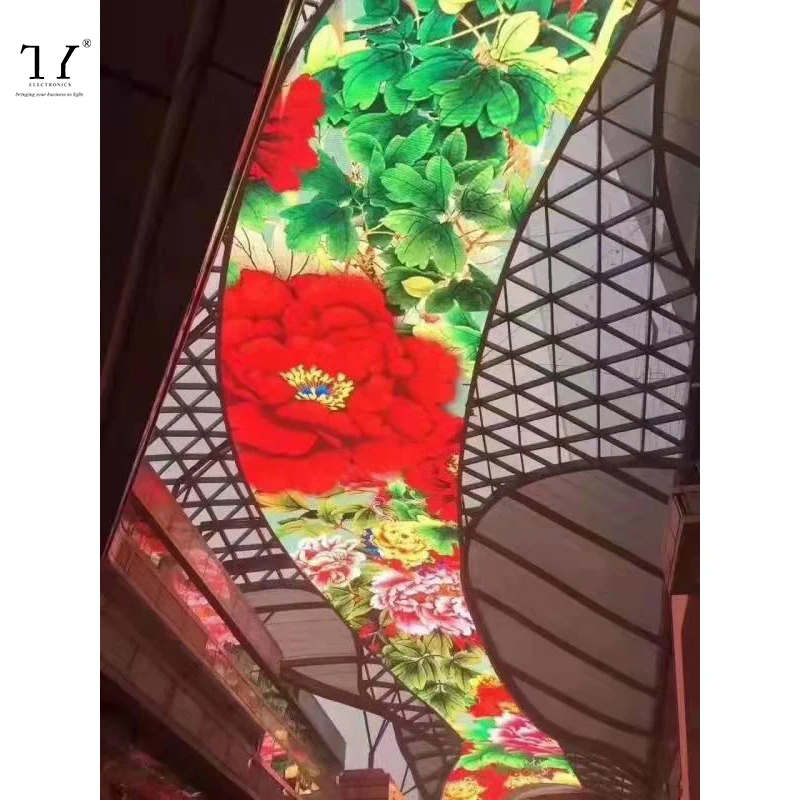 TY P1.875 Flexible Surface 3D Effect Immersive Experience Modern Exhibition Hall Led Display