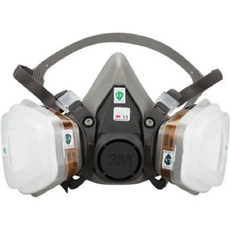 6200 half face gas mask with double cartridges gas mask with 6001 501 5N11