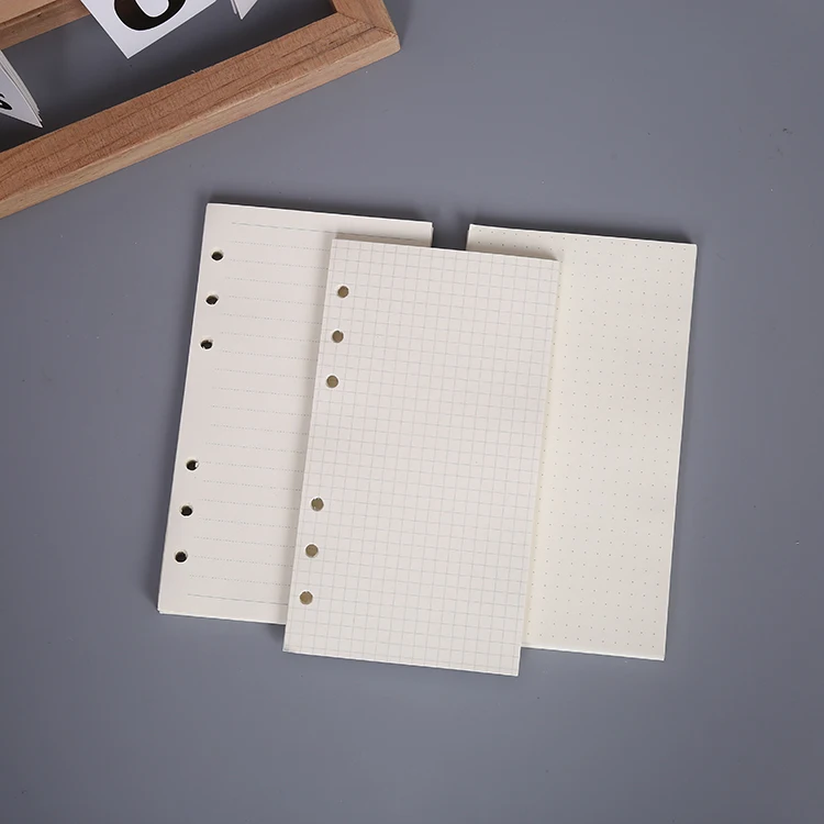 Leaf Paper White Paper Loose-leaf Notebook 70 Sheets Notepad Student Custom A4 A5 Loose 80 Sheets Printed Promotion Customized