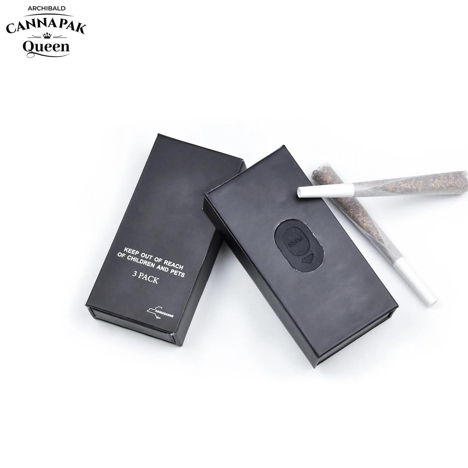 Odor Diffusion Prevention Wholesale Paper Box Luxury Rigid Case Supplier Kraft Corrugated Boxes 5 Packs Display Box For Pre Roll