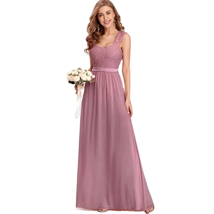 Новейший дизайн на заказ летнее кружевное платье-комбинация роскошное вечернее платье подружки невесты женское до пола