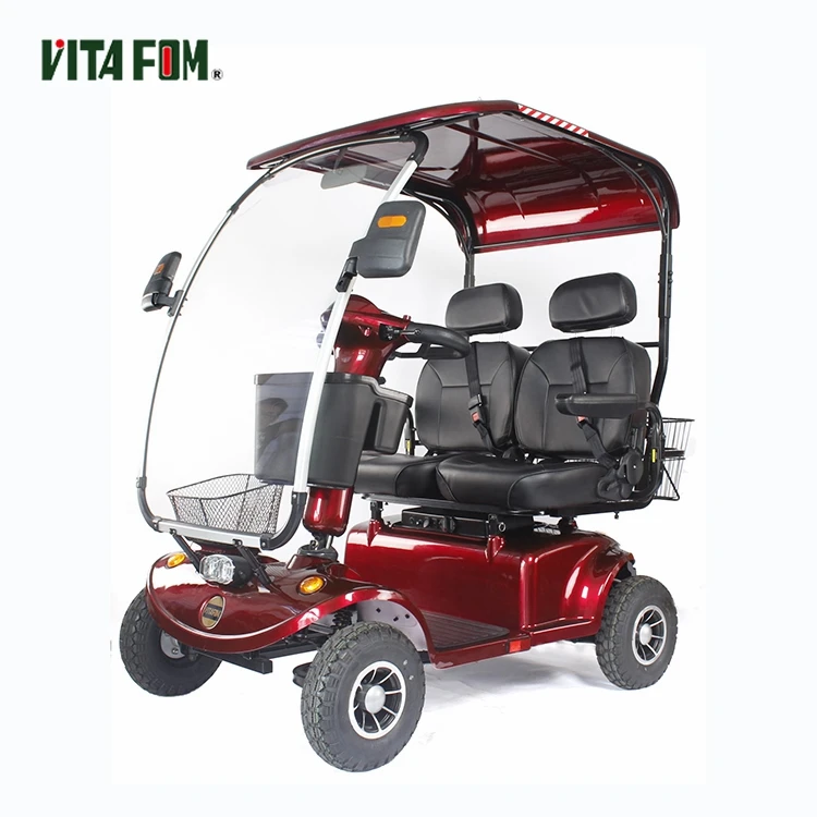 Four-wheeled scooter folding safe operation easy elderly disabled electric bicycle
