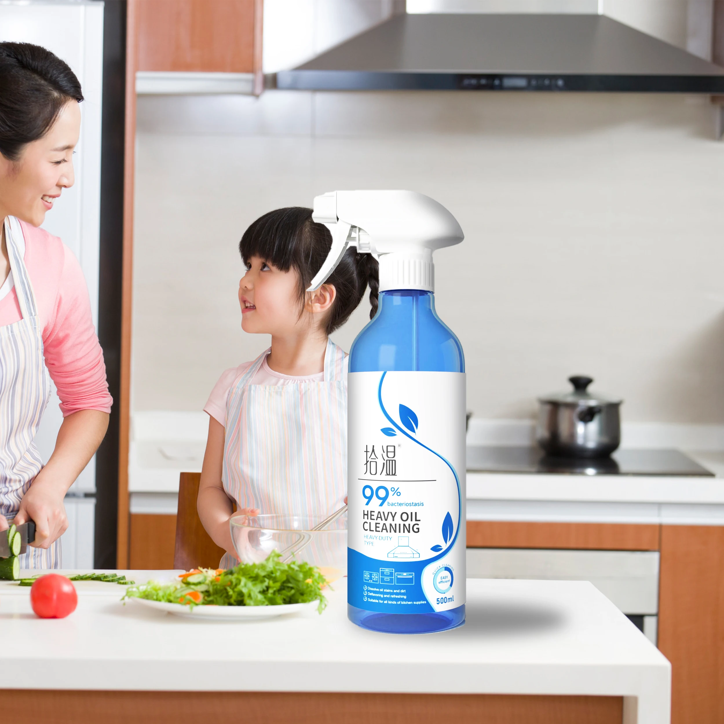 Hot Sale Large Capacity Kitchen Foaming Cleaner Spray Efficient Oil Removal Powerful Oil Stain Cleaners