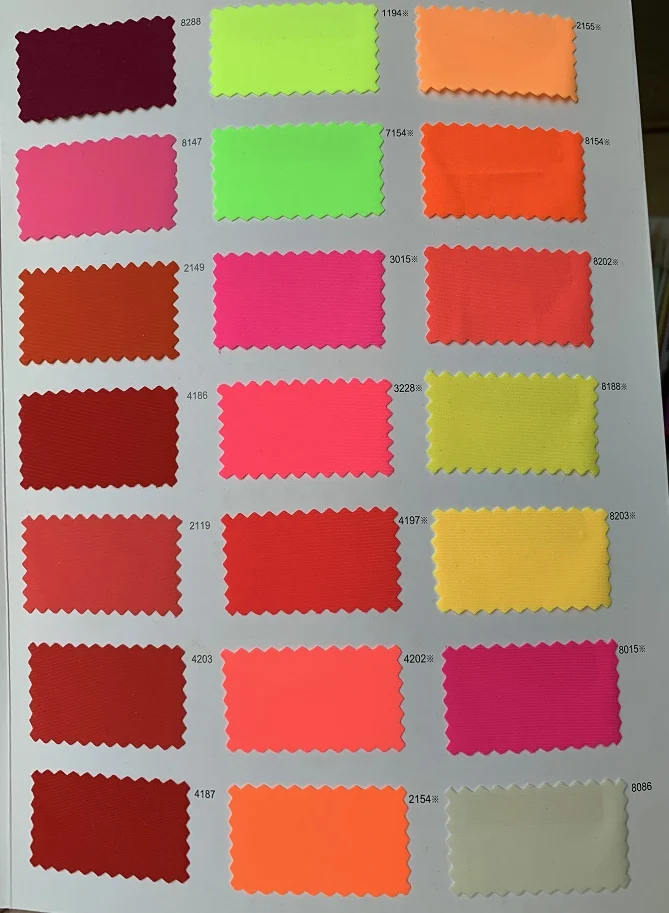 Hot selling customized color 82 Nylon 18 Spandex Tricot fabric for swimwear