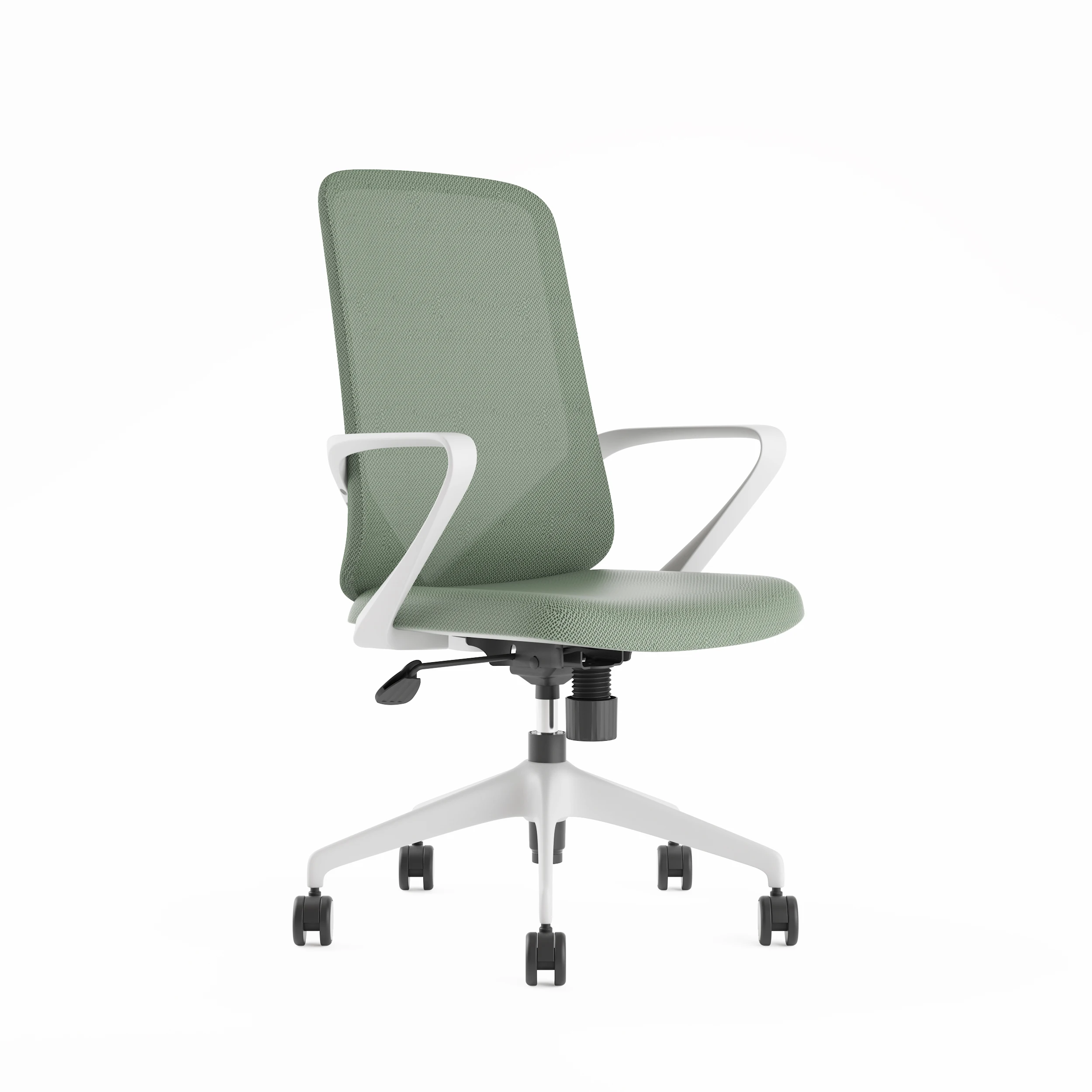 Adjustable 360 Rotation Work Chair Mesh Backrest Office Chair Back Frame Mute Aluminum Alloy Feet Ergonomic Office Mesh Chair