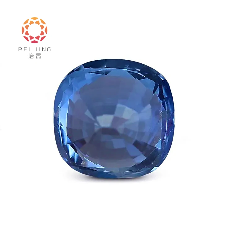 Genuine Sapphire Gemstone Prices Hpht Sapphire Gemstone Stone Blue Cushion Shape