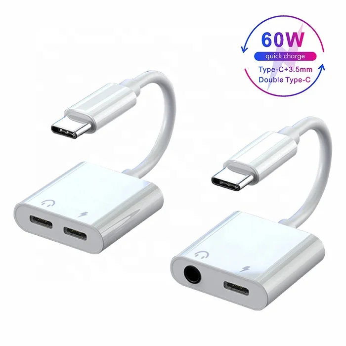 Новые товары Быстрая зарядка 18W цифровой чип DAC 2 в 1 USB 3,1 Тип C до 3,5 мм аудио разъем для наушников адаптер кабель конвертер