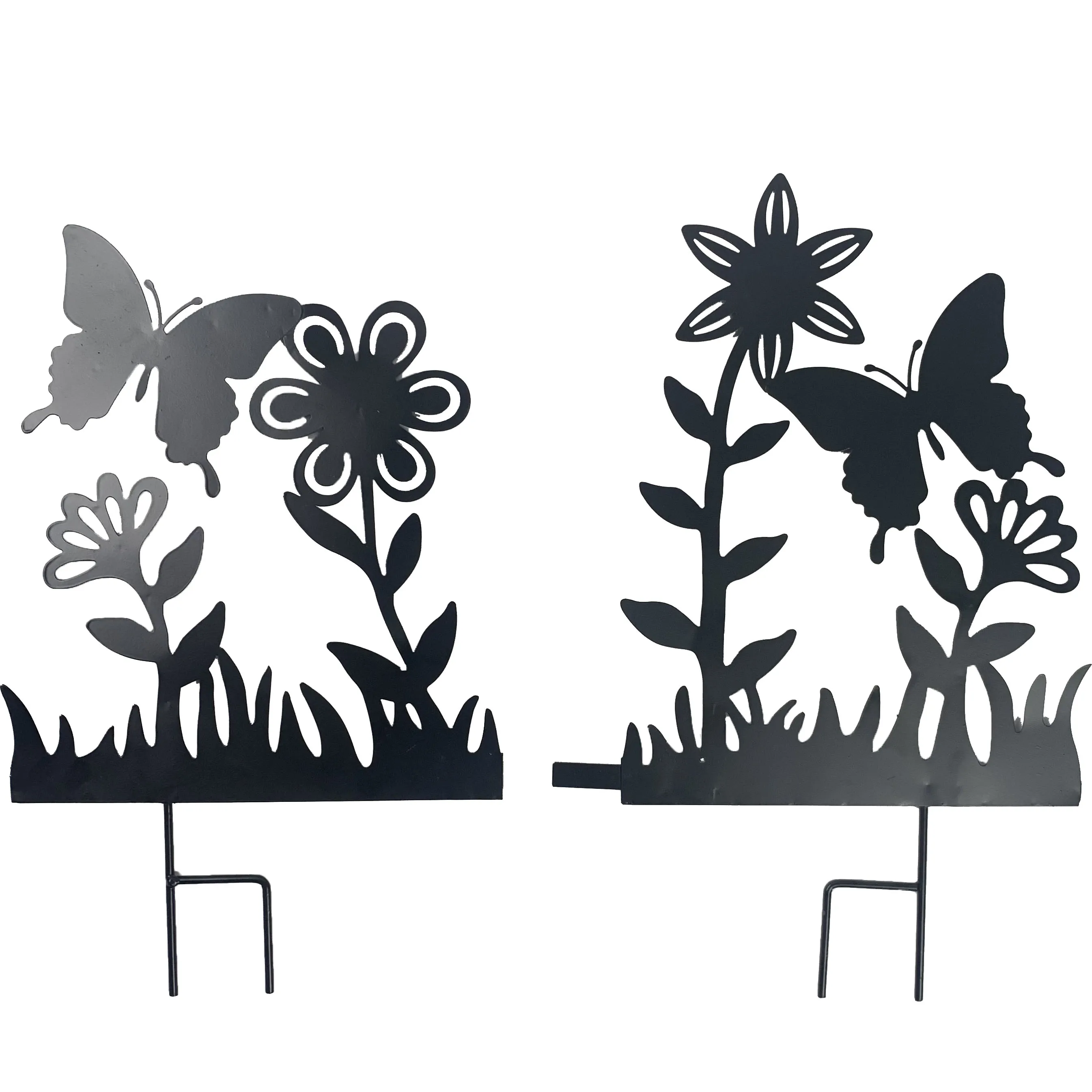 Garden Landscape Metal Border Fence Section Edging Patio Flower Bed Animal Barrier Outdoor Fences