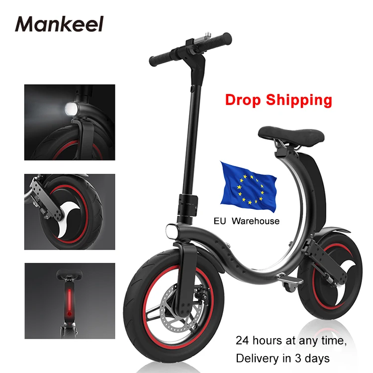 EU warehouse In Stock Mk114 Cheap Popular Adult Outdoor 14 Inch Mountain Electric Bike 5V, 2A Usb Charger