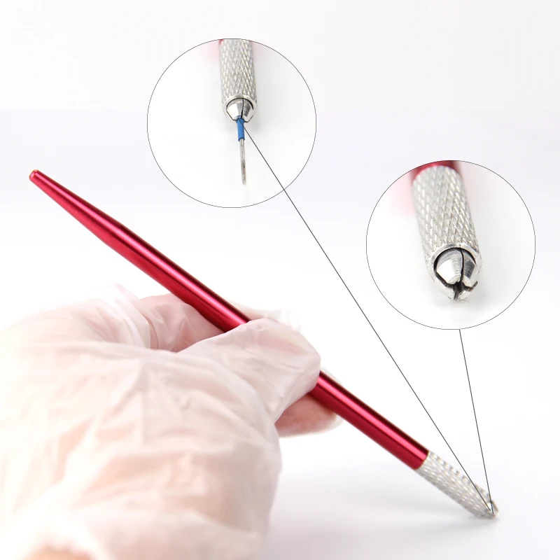 Tattoo Microblading Pen Manual Microblade Needle Holder Fog Eyebrow Tattoo Pen Handmade Embroidery Permanent Makeup Tool