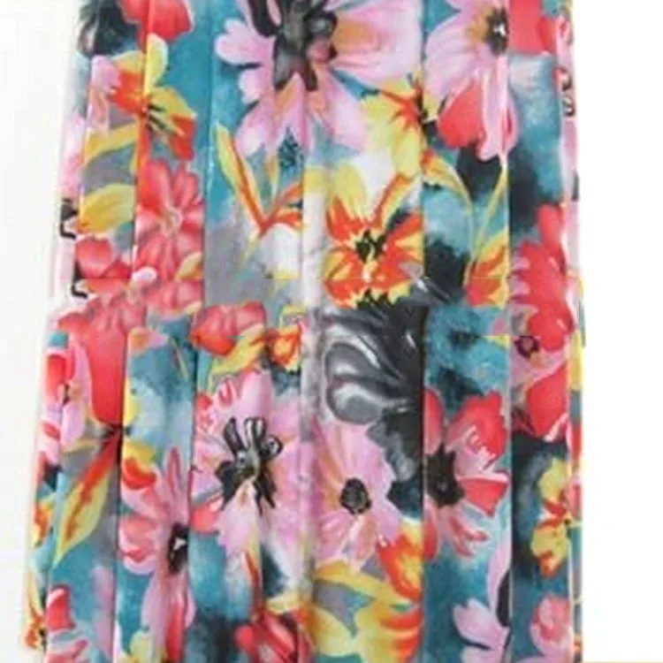 
 Китайский производитель, продажа, трикотажная однотонная шифоновая ткань с цветочным принтом, шелковое платье-Жоржет  