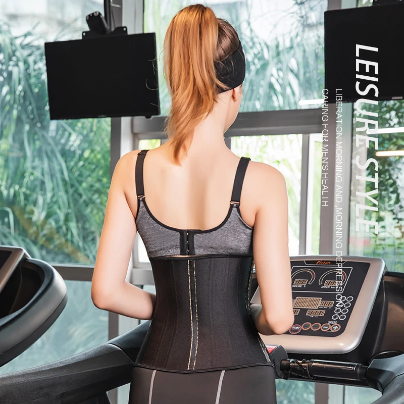 Oem Ecofriendly Fajas Colombiana 3 Hook Latex Waist Trainer 17 Steel Boned Corset Fajas Colombianas Corset