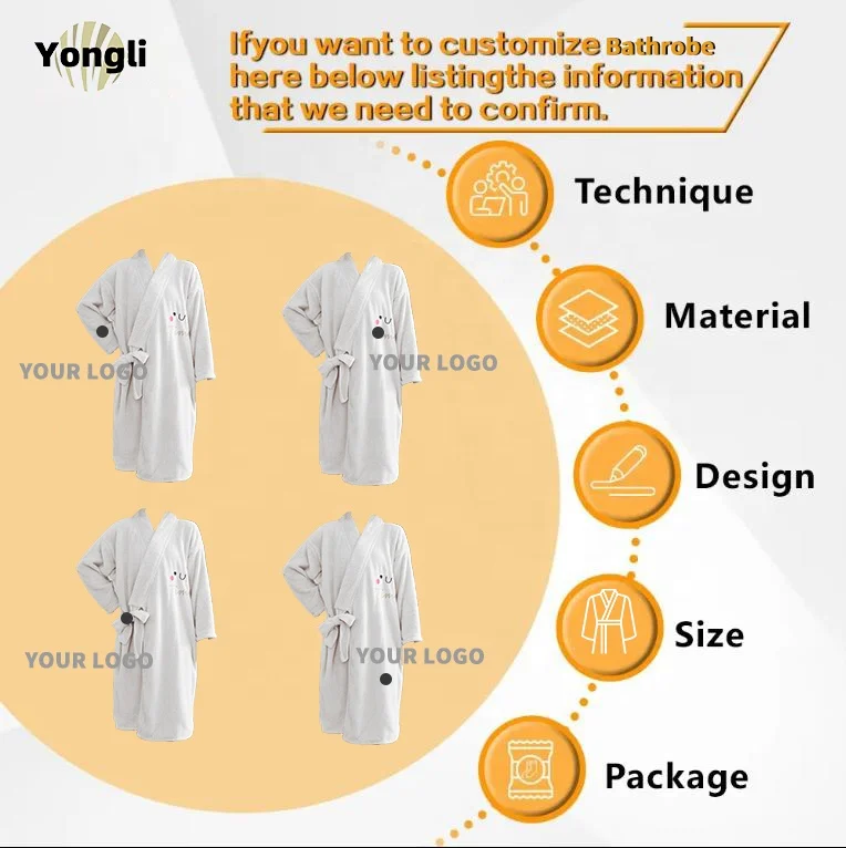 Factory Custom Color pattern white hotel bath robe cotton towel unisex Sauna Spa Cartoon Bathrobe