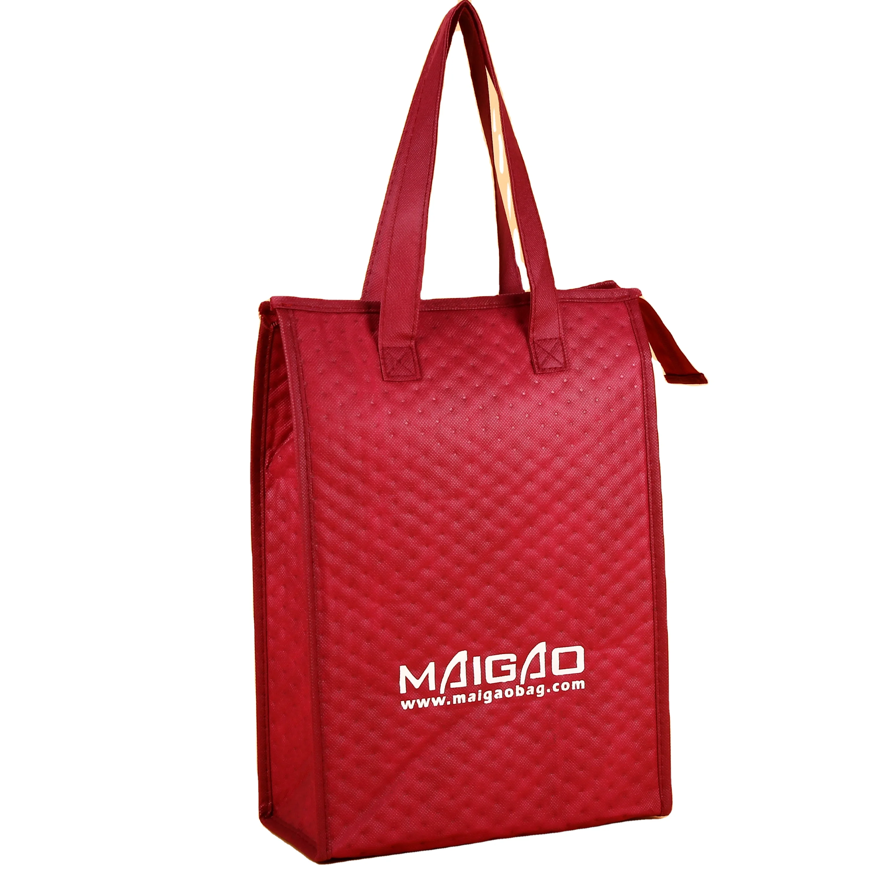 Custom Non-woven Thermal Large Ice Cooler Pp Non Woven Soft Lunch Picnic Foldable Cooler Bags Bag/ Insulated Aluminium Foil Food