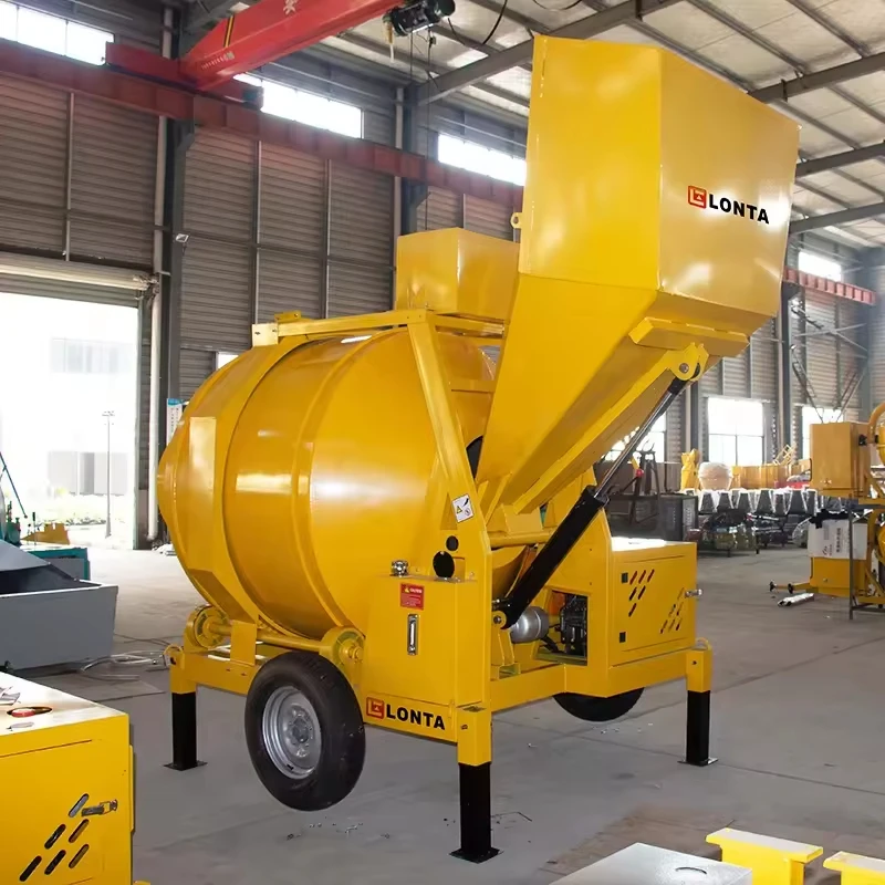 LONTA JZC750DH 750L 5 bags self loading construction hydraulic diesel cement mixer concrete mixer machine betonniere750L